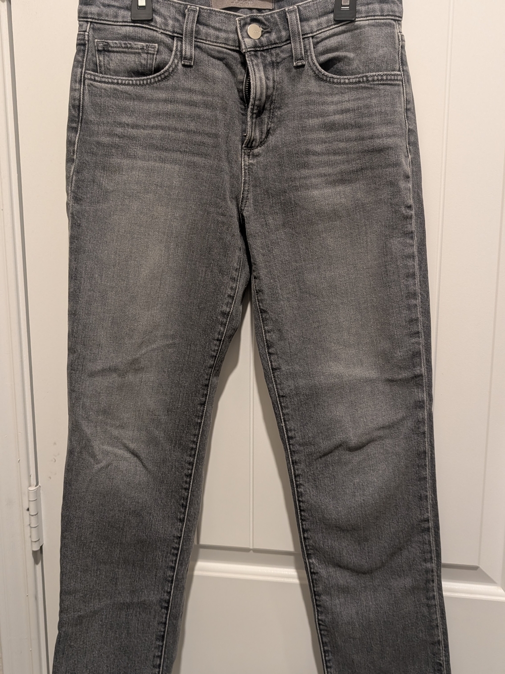 Joe's Jeans Light Gray Mid Rise Cigarette Ankle